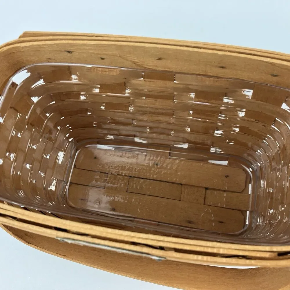 Longaberger Dresden Basket Set 1999| /w Lid VTG (17582)